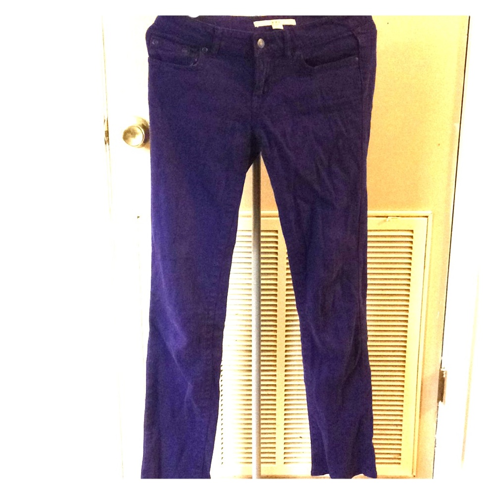 Purple straight jeans